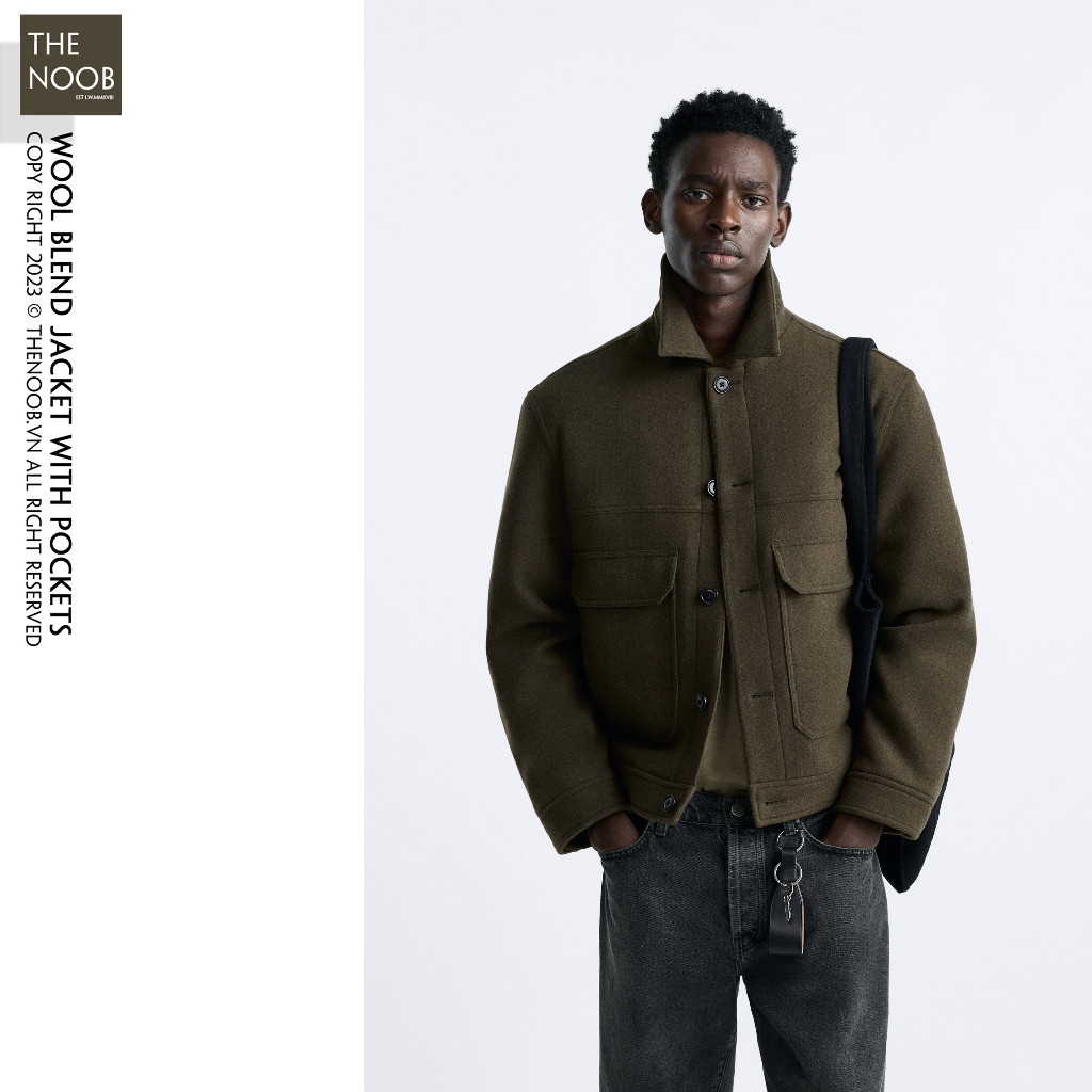 Áo Khoác Dạ Cổ Bẻ Dáng Boxy Fit - 2024AK33