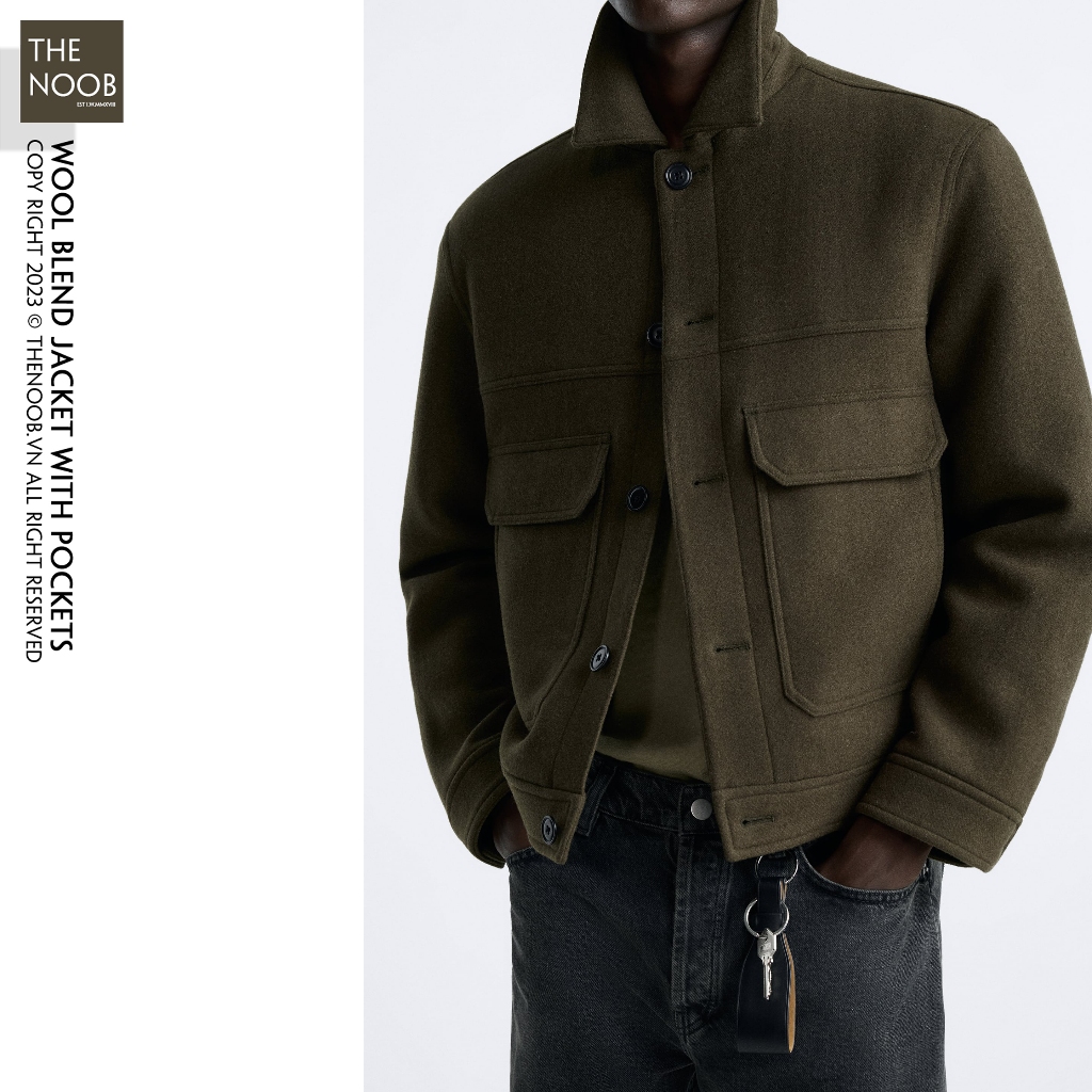 Áo Khoác Dạ Cổ Bẻ Dáng Boxy Fit - 2024AK33