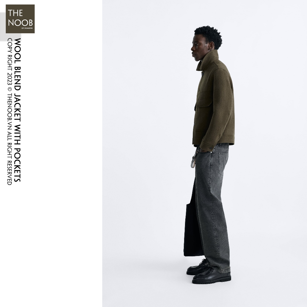 Áo Khoác Dạ Cổ Bẻ Dáng Boxy Fit - 2024AK33