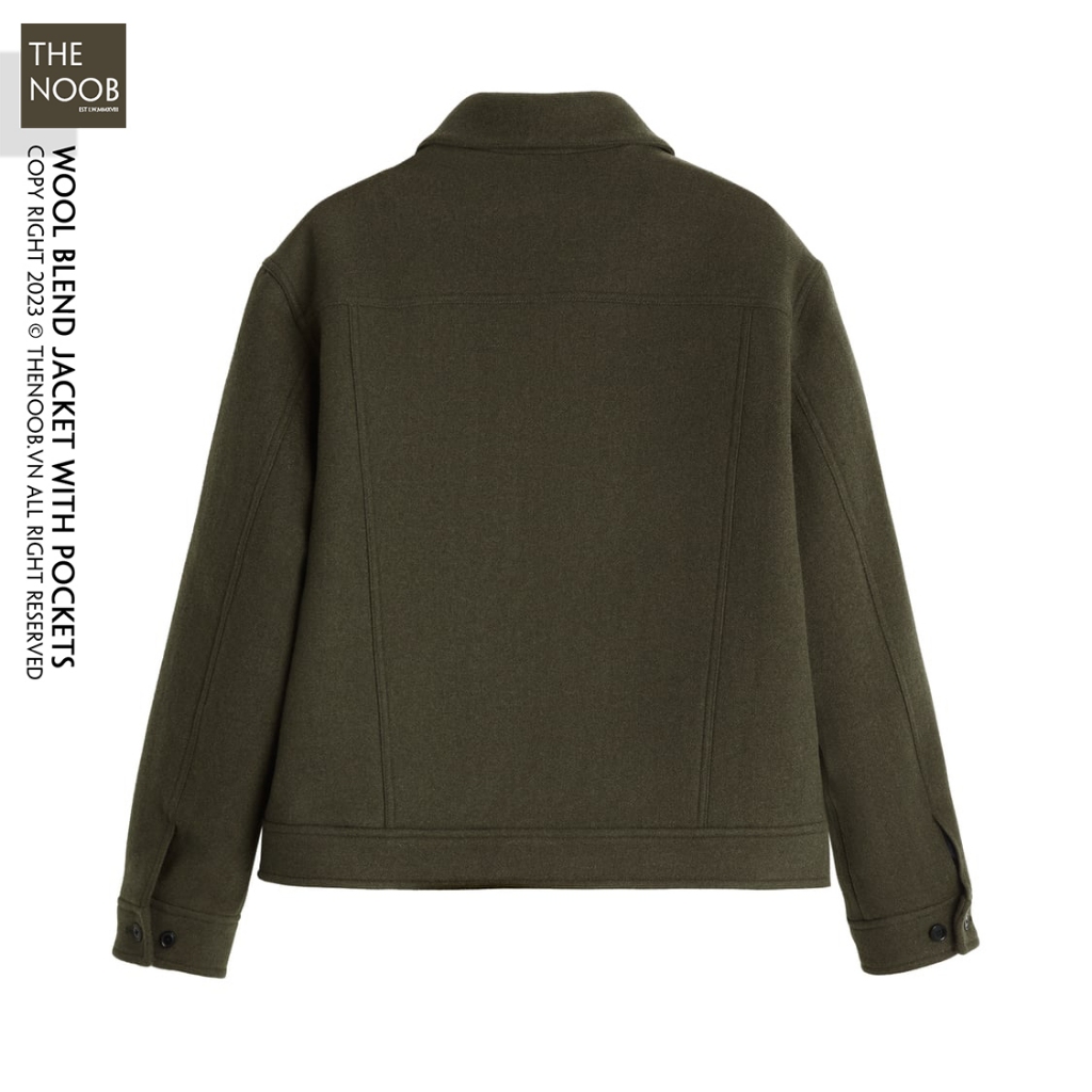 Áo Khoác Dạ Cổ Bẻ Dáng Boxy Fit - 2024AK33