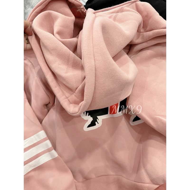 Khoác Hoodie -  Hình in tay thêu