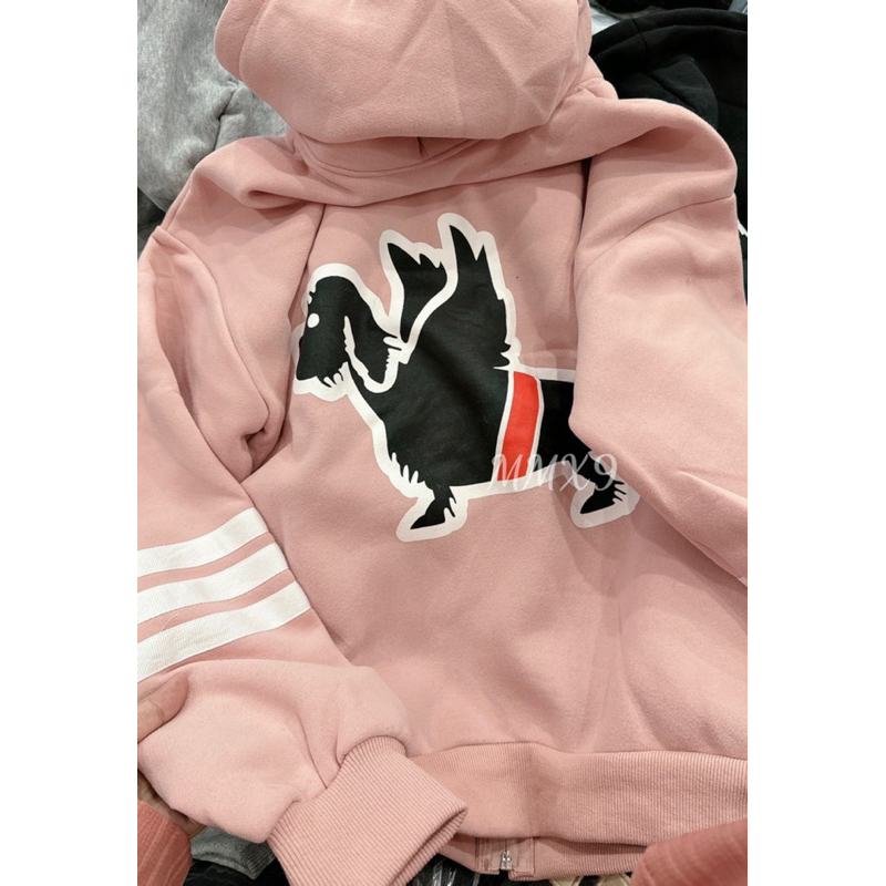 Khoác Hoodie -  Hình in tay thêu