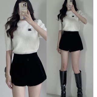  Quần Sóc Nhung Cạp Cao 2 Lớp Dày Dăn Quần Short Nhung Cạp Cao Lên Dáng Siêu Xinh Có BigSize 80Kg 