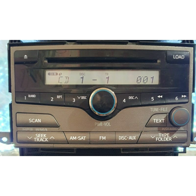 Máy phát nhạc liền Amply 6disk Toyota Venza 2009 10 11 12 13 14 15 16 2017 . Tính năng Aux. bộ 6 disk.radio.