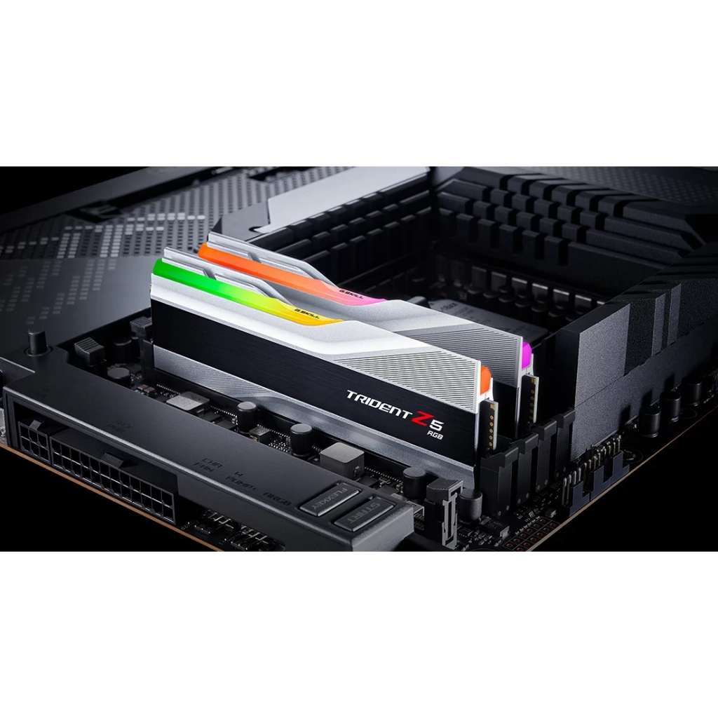 Ram G.SKILL TRIDENT Z5 RGB SILVER 64GB 6000MHz DDR5  F5-6000J3238G32GX2-TZ5RS