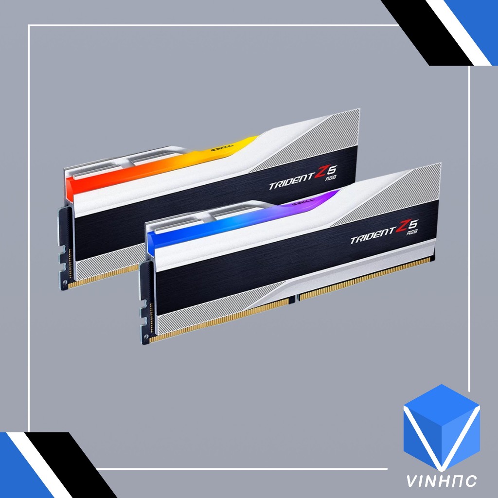Ram G.SKILL TRIDENT Z5 RGB SILVER 64GB 6000MHz DDR5  F5-6000J3238G32GX2-TZ5RS