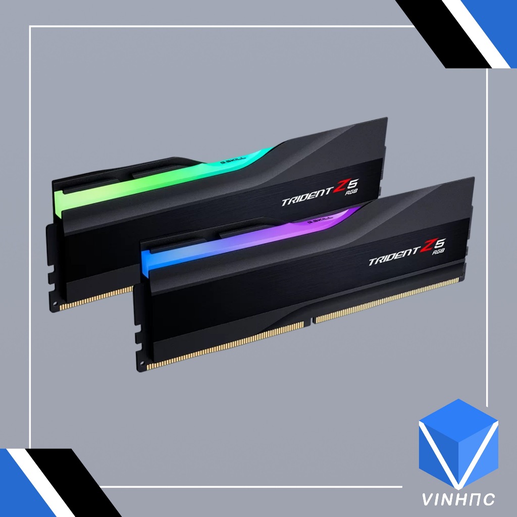 Ram G.SKILL TRIDENT Z5 RGB BLACK 64GB 6400MHz DDR5 (32GBx2) F5-6400J3239G32GX2-TZ5RK [NEW]