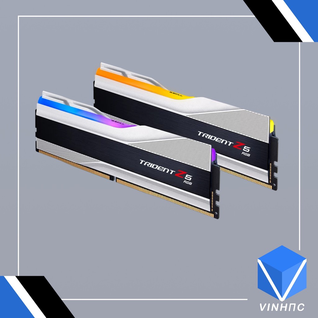 Ram G.SKILL TRIDENT Z5 RGB SILVER 64GB 6000MHz DDR5  F5-6000J3238G32GX2-TZ5RS