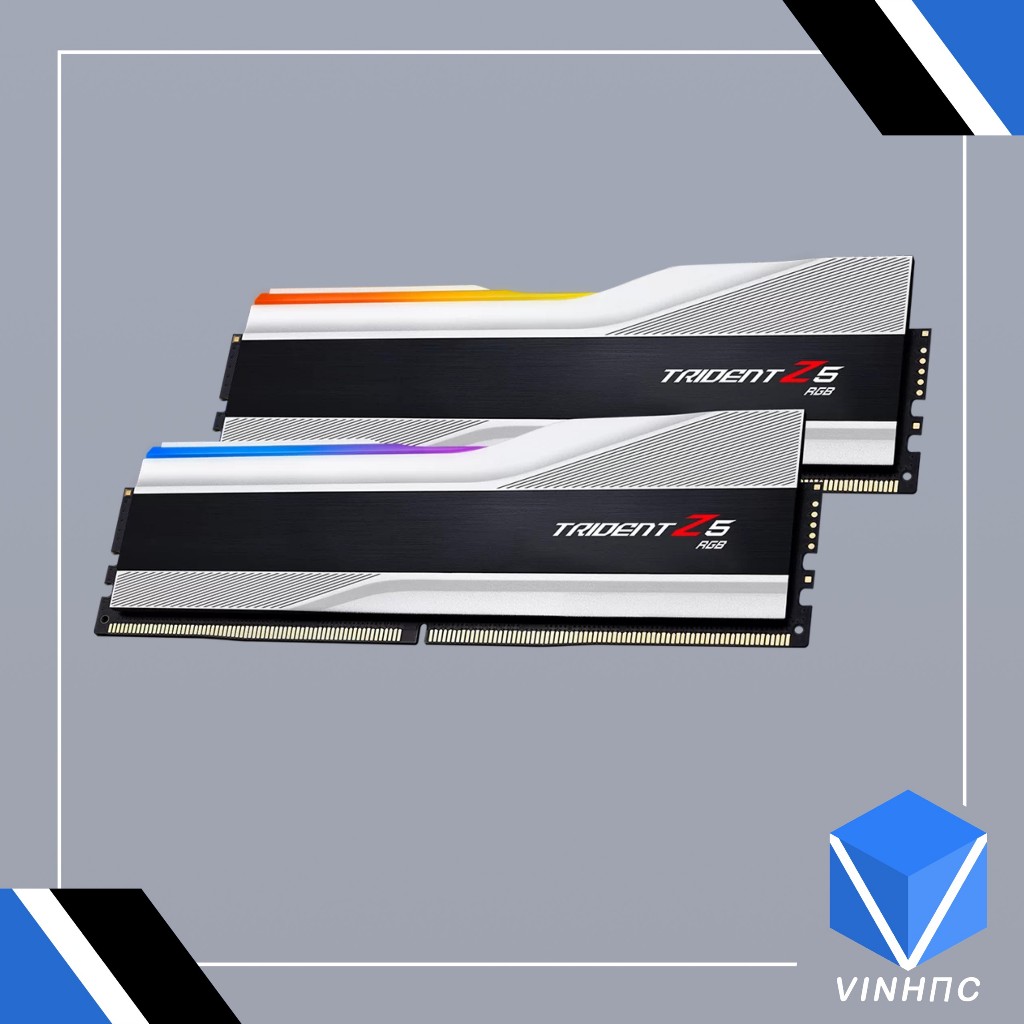 Ram G.SKILL TRIDENT Z5 RGB SILVER 64GB 6000MHz DDR5  F5-6000J3238G32GX2-TZ5RS