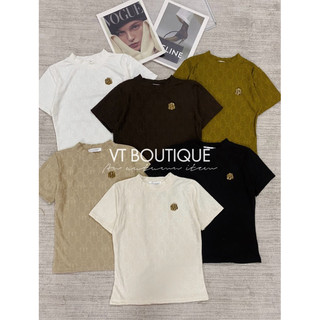 Áo thun giữ nhiệt LÓT LÔNG MỎNG vải dập nổi A.DI.DAS kèm tag bông hoa cộc tay cổ tròn freesize 6 màu hottrend