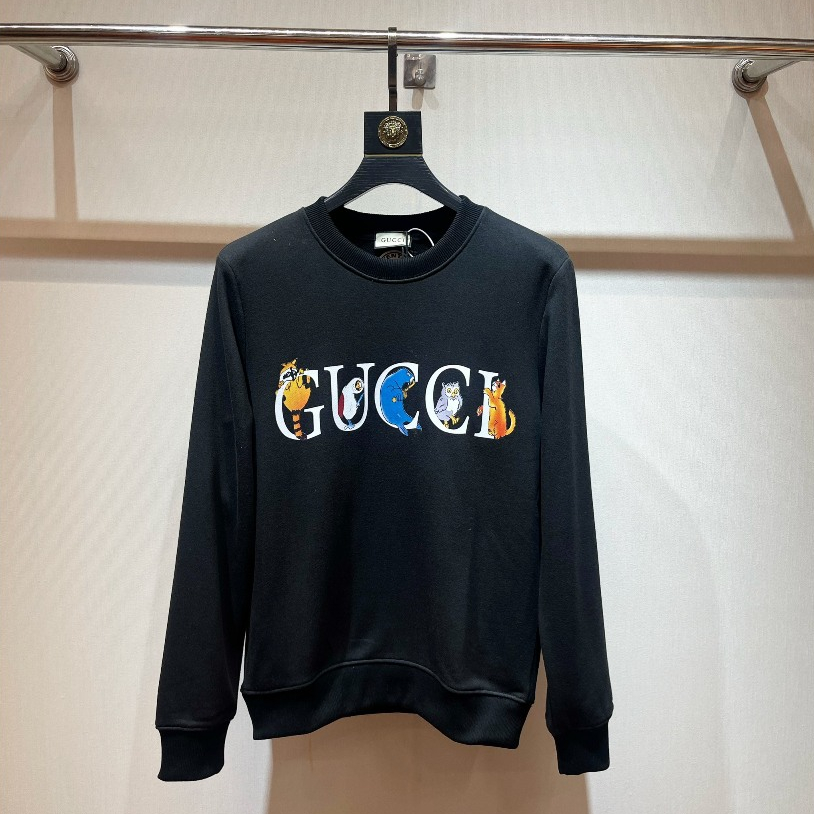 Áo sweater nỉ Gucci logo ngực nhiều màu LA 1-1 on web [ Hàng VIP ]