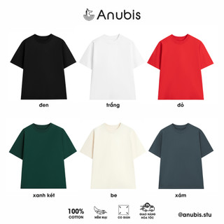 Áo Thun Trơn Cotton 100% Đen Trắng Be Xanh Ve Chai Oversize
