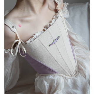 Létitia - Violet Embroidery Corset