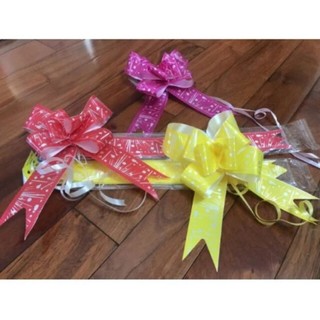 Lẻ 1c nơ rút thắt size 5cm nhiều mẫu (Giao màu ngẫu nhiên)