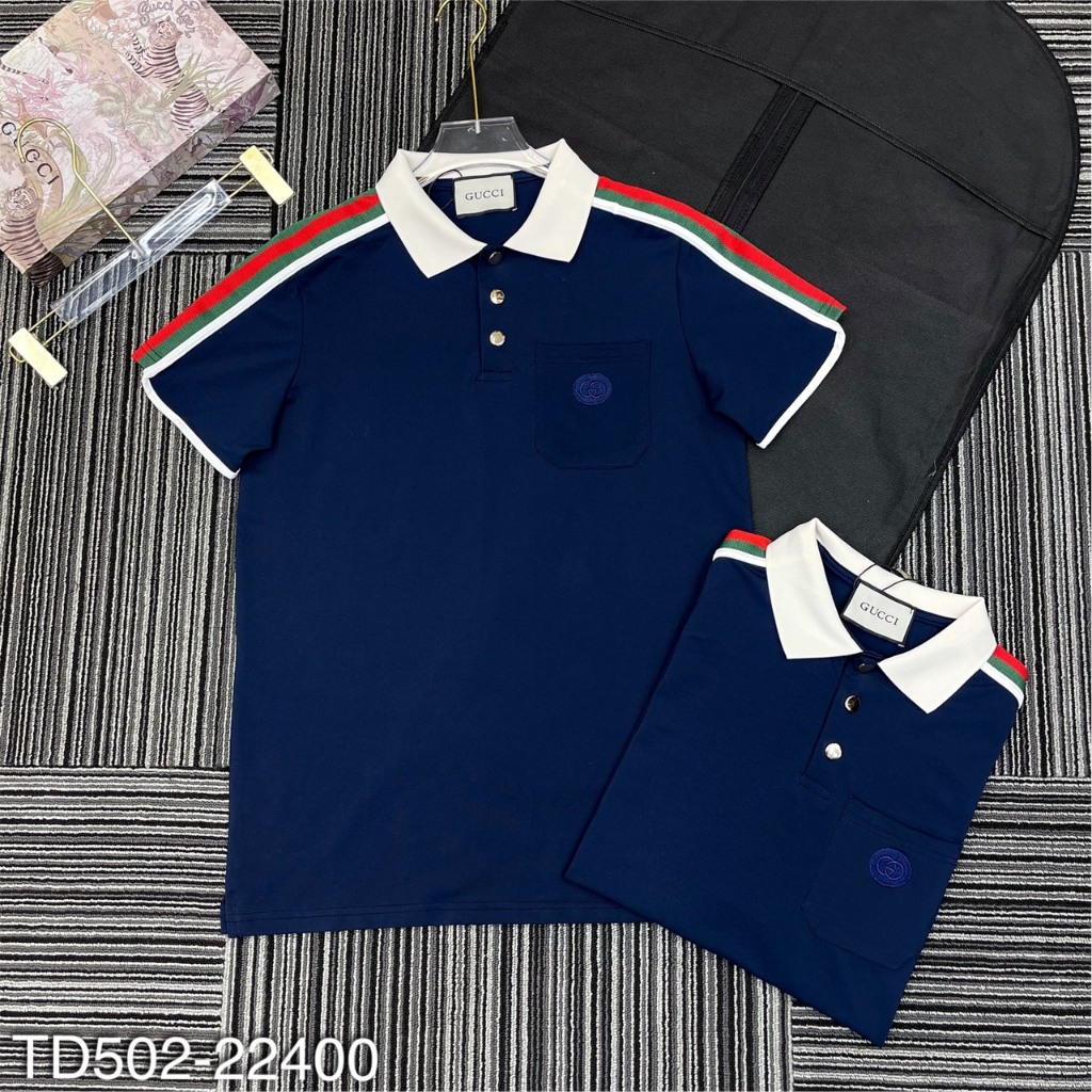 Áo Polo Nam Gc Thêu Siêu Chất - Áo Cổ Bẻ Gc Thêu Hoạ Tiết SPF Cho Nam