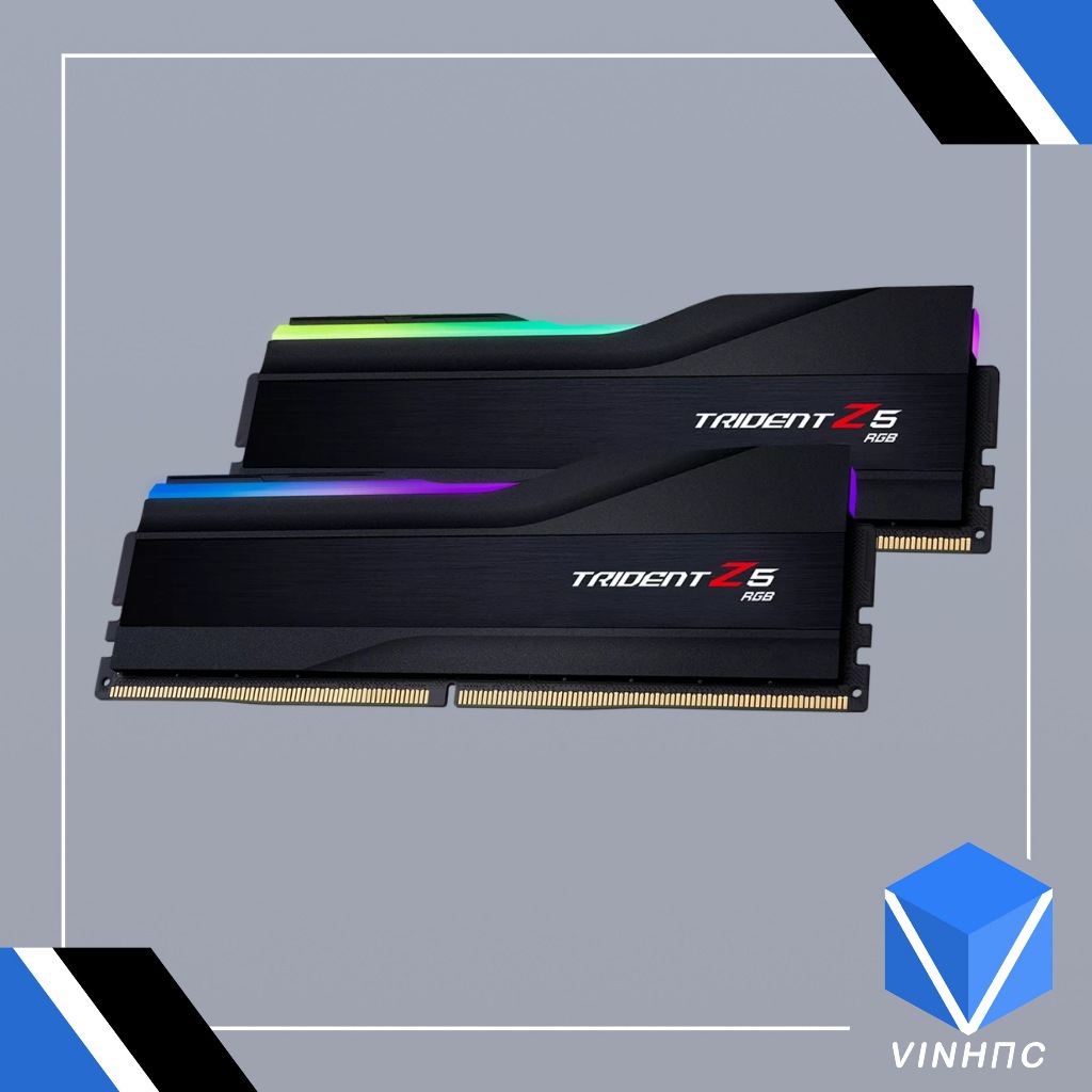 Ram G.SKILL TRIDENT Z5 RGB BLACK 64GB 6400MHz DDR5 (32GBx2) F5-6400J3239G32GX2-TZ5RK [NEW]