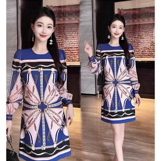 (HÀNG NHẬP - CAO CẤP ) VÁY ĐẦM LỤA DÁNG SUÔNG THANH LỊCH ( CC3602923)