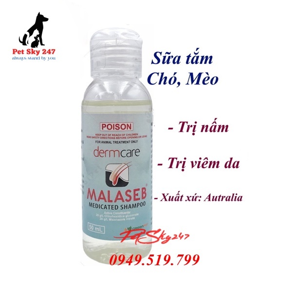 Malaseb Dầu Gội Đặc Tr.ị Viêm Da (Hàng Nhập Khẩu Australla)