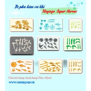 Phụ kiện 19: VŨ KHÍ Minifigure, Weapon Ninjago, Spiderman : Binh khí, Power Bursts, Weapon  #40598, #35032, #65726, #360