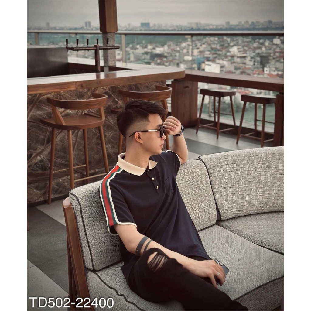 Áo Polo Nam Gc Thêu Siêu Chất - Áo Cổ Bẻ Gc Thêu Hoạ Tiết SPF Cho Nam