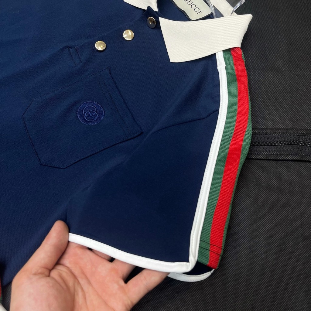 Áo Polo Nam Gc Thêu Siêu Chất - Áo Cổ Bẻ Gc Thêu Hoạ Tiết SPF Cho Nam