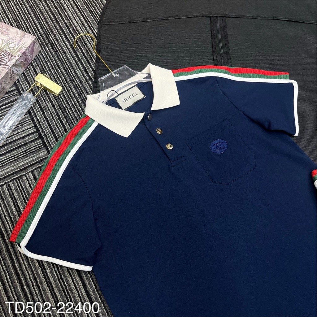 Áo Polo Nam Gc Thêu Siêu Chất - Áo Cổ Bẻ Gc Thêu Hoạ Tiết SPF Cho Nam