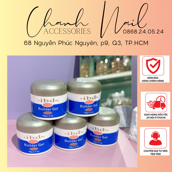 Gel Đắp Móng IBD Nhỏ- Gel IBD Đặc Ít Chảy 56gr
