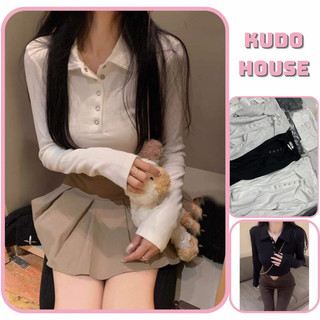 Áo Croptop cổ bẻ thun tăm nữ. Áo croptop cúc bấm 3 màu