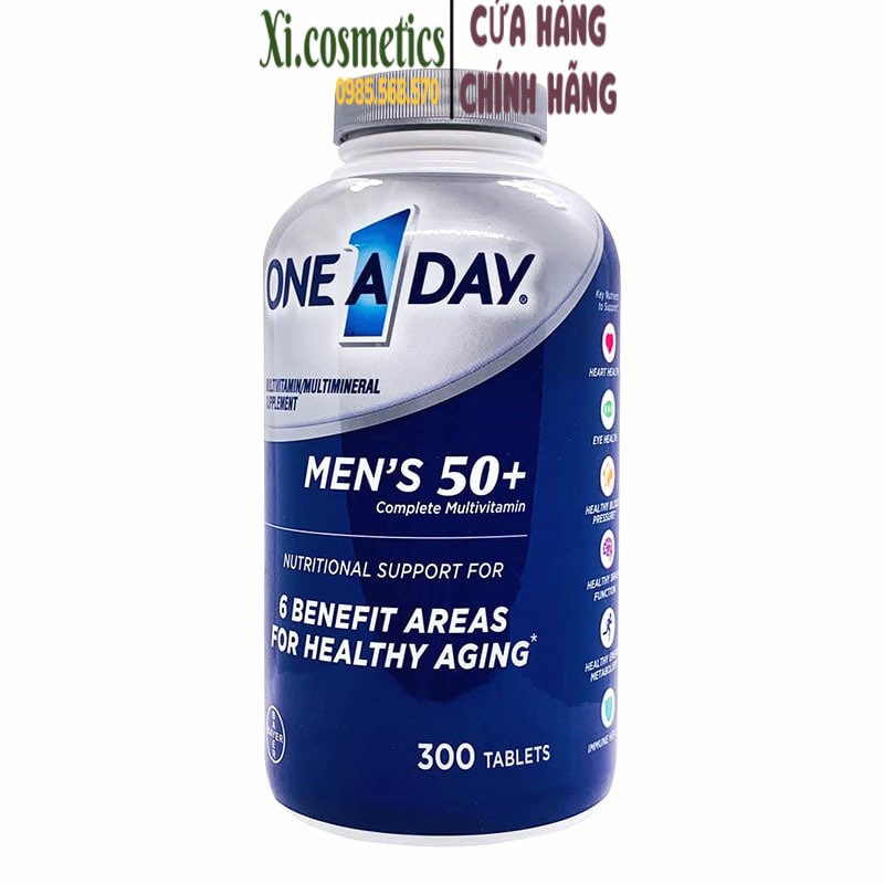 Viên uống One a day Men's 50+ Multivitamin 300 viên của Mỹ