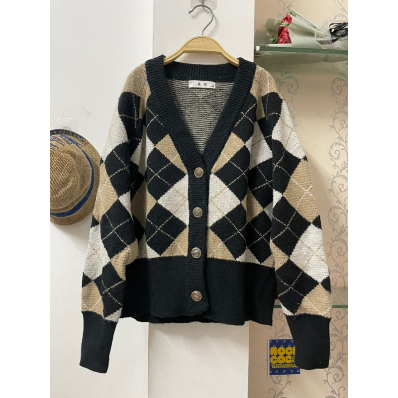 Áo len nữ ht quả trám freesize k36