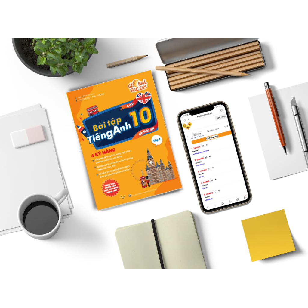 Sách bài tập tiếng Anh lớp 10 mới Global Success 4 kỹ năng  – Tập 1 ThS Lê Vy Vivian