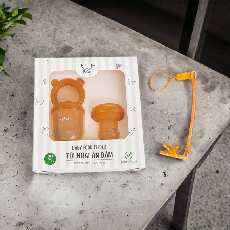 Dây Đeo Kẹp Giữ Núm Giả Túi Nhai Gặm Nướu Hoa Quả Cho Bé ANBE