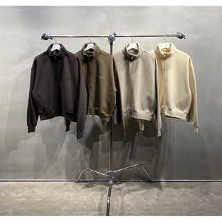 Áo khoác nỉ - fear of god - fog essentials logo full zip jacket ss2023