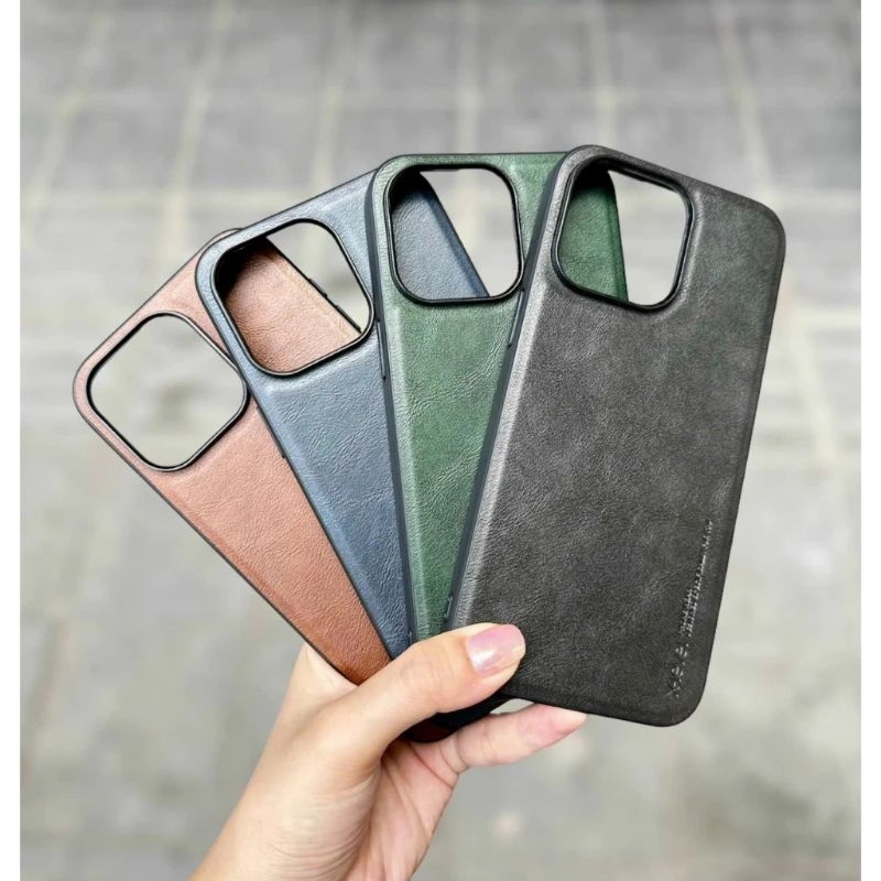 Ốp lưng X-level da cho iphone 15 pro max,15 pro,15 plus,15