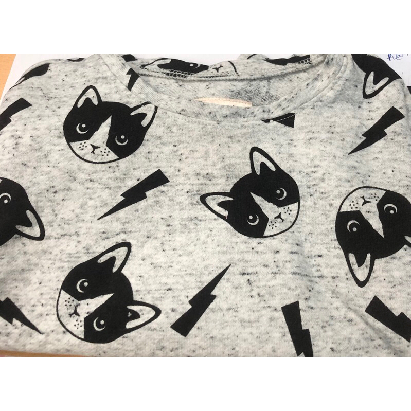 Áo in hình mèo ngộ nghĩnh cho bé sz 6Y-10Y