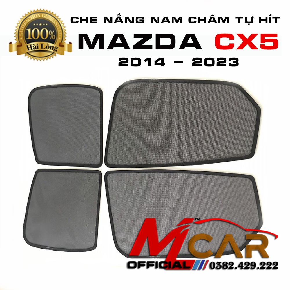 Rèm che nắng xe Mazda Cx5, CX-5 2014 - 2017, 2018 - 2023 có hút nam châm cao cấp