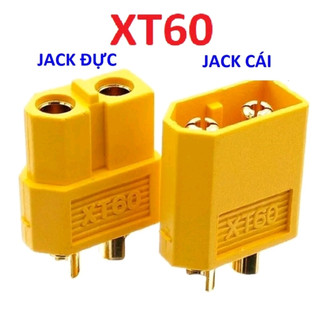 Combo 2 cái jack xt60 kết nối pin xe, tàu thuyền, rc... jack kết nối xt60, chịu tải cao