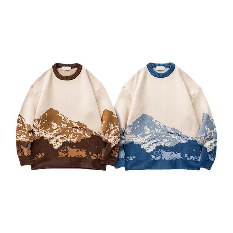 Áo Len Dệt Kim Form Rộng Dài Tay, Áo Sweater Oversize Cao Cấp Phong Cách Hàn Quốc