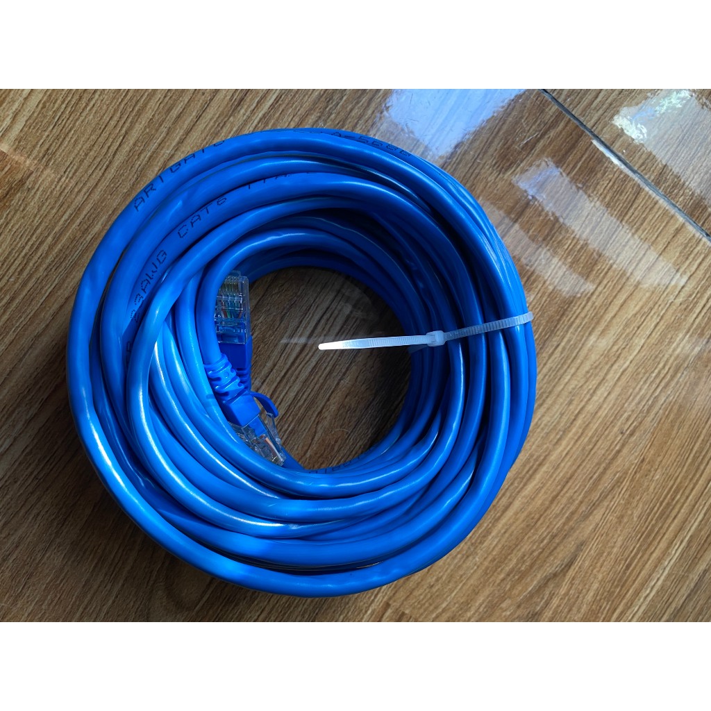 Dây mạng Cat6 FTP chống nhiễu  bấm sẵn 2 đầu RJ45 dài 10m 20m 25m