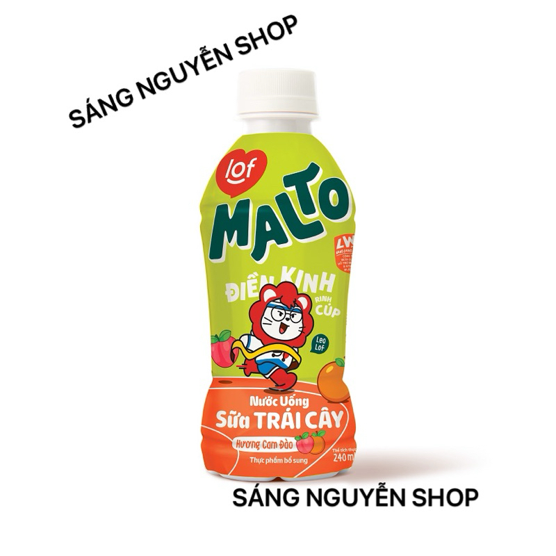 Lốc 6 Hộp Lof Malto Sữa Trái Cây Soocla - Hương Cam - Dâu 240ml