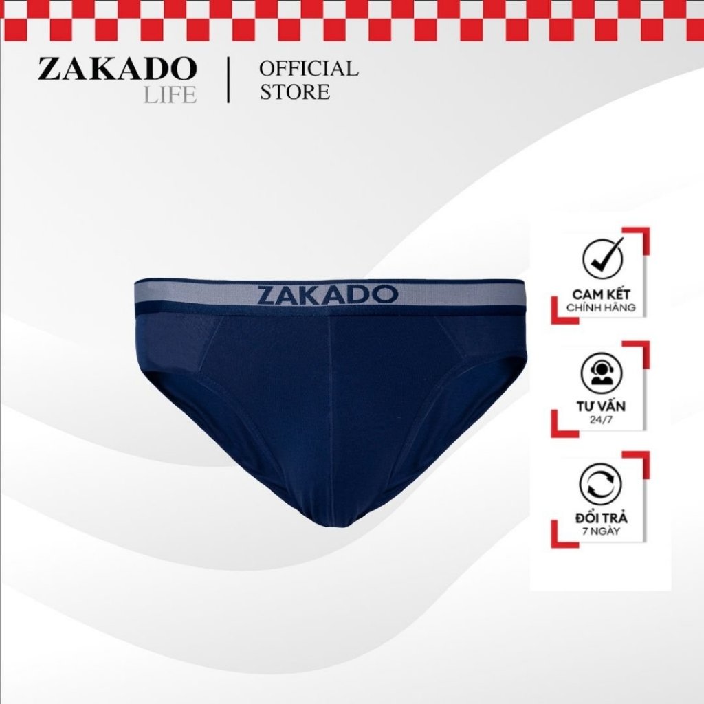 Combo 3 quần lót tam giác nam ZAKADO, cotton cao cấp, kháng khuẩn (ZSCM14)