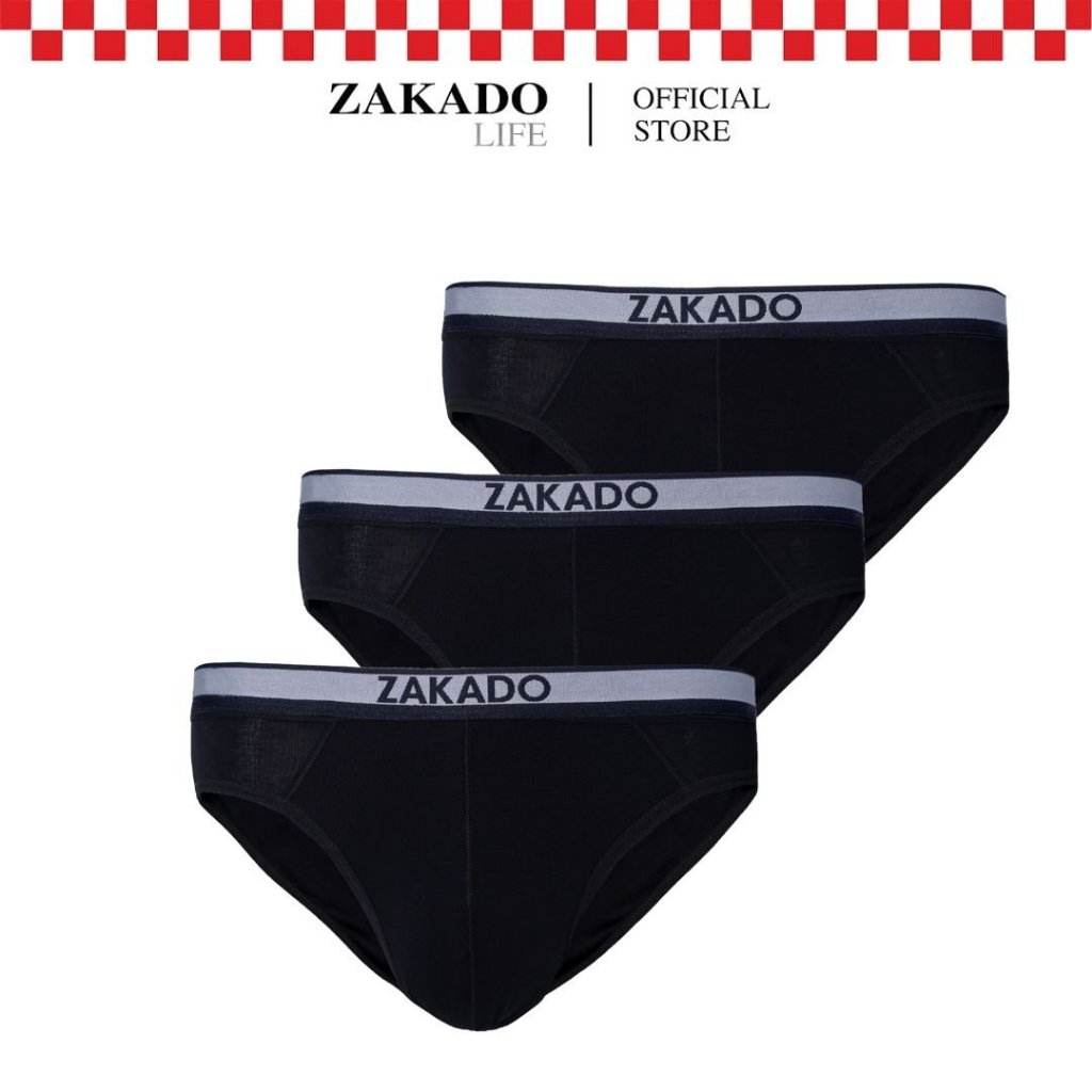 Combo 3 quần lót tam giác nam ZAKADO, cotton cao cấp, kháng khuẩn (ZSCM14)