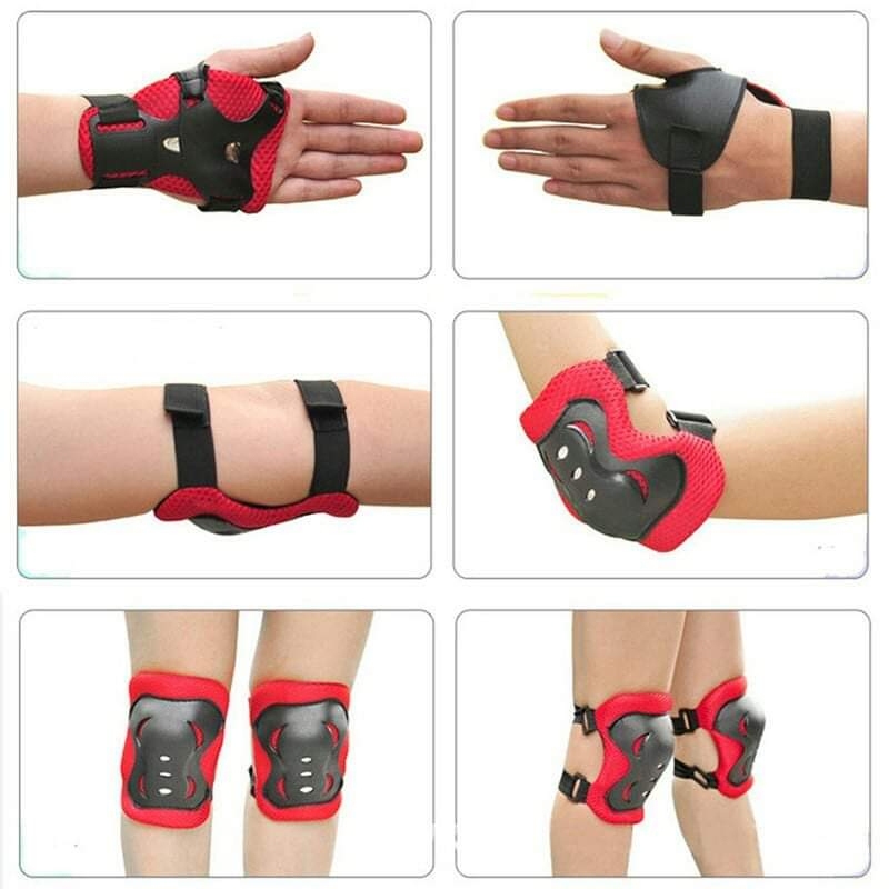 Bộ Bảo Hộ Trẻ Em, Bộ Bảo Vệ Chân Tay Cho Bé Lúc Trượt Patin, Ván Trượt, Đi Xe Đạp Đủ Màu Cho Bé