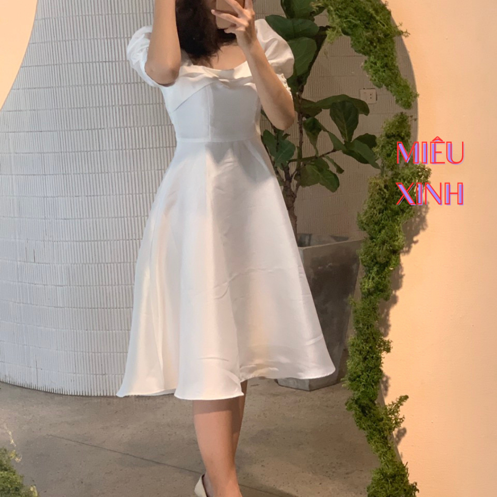 Đầm Dự Tiệc Thiết Kế Xinh Đẹp , Váy Trắng Dáng Dài Siêu Xinh Hàng Cao Cấp.