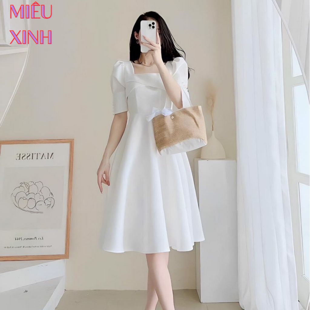 Đầm Dự Tiệc Thiết Kế Xinh Đẹp , Váy Trắng Dáng Dài Siêu Xinh Hàng Cao Cấp.