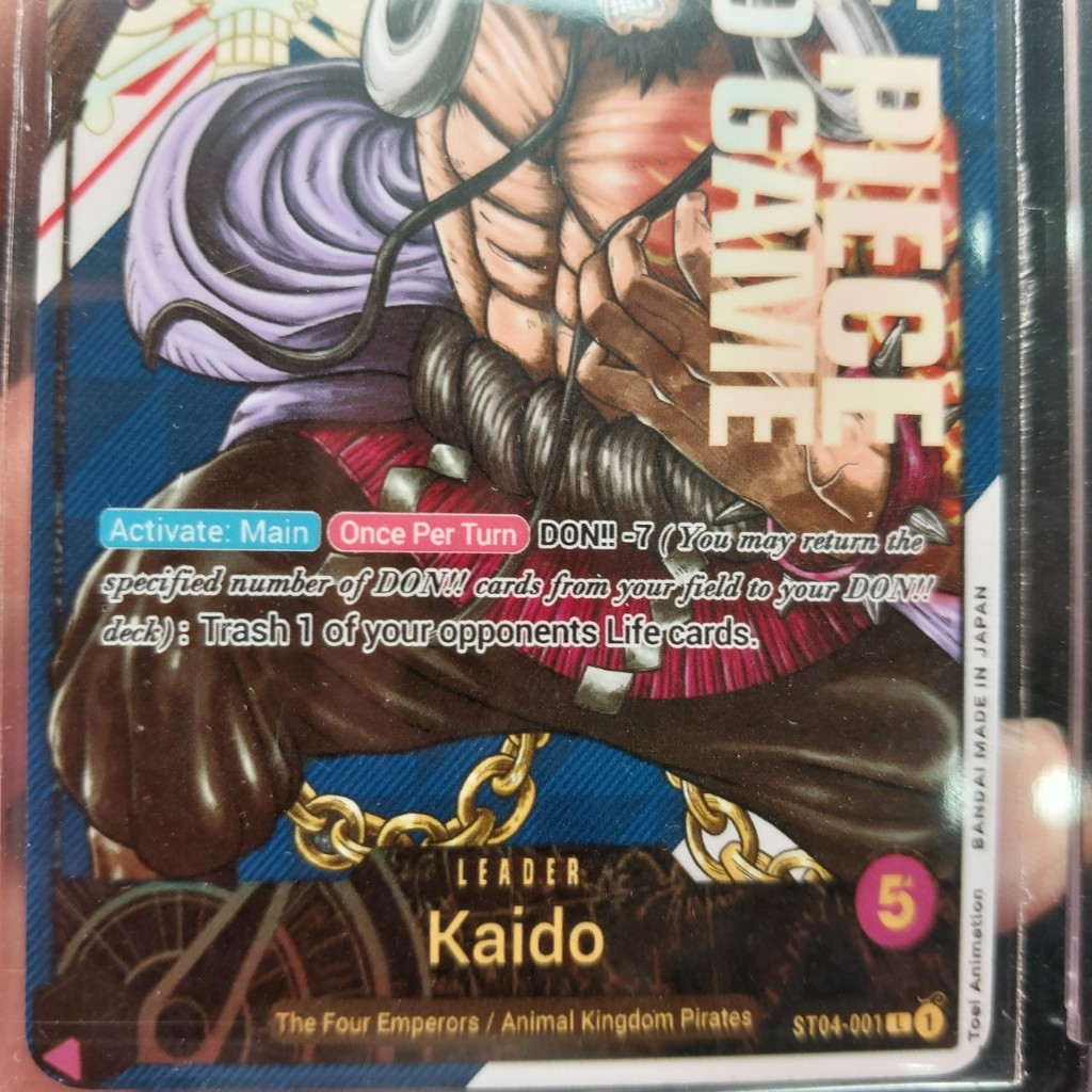 Thẻ Promo Kaido OnePiece Châu điên hóa rồng 2022 NF2 2-1