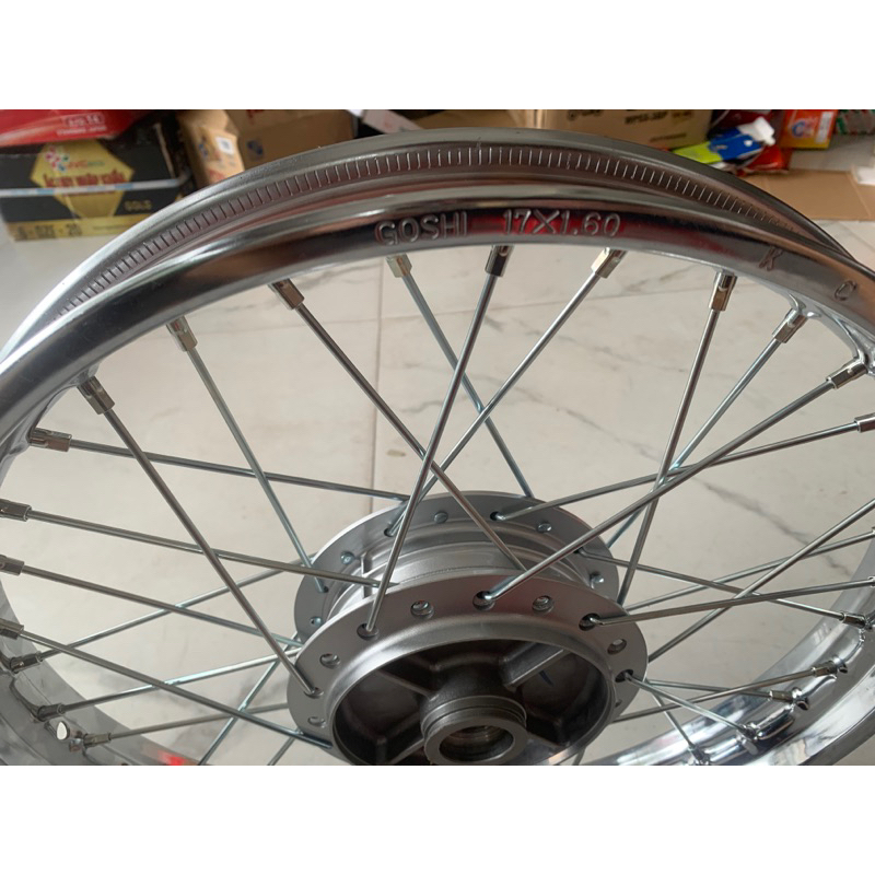 Bộ vành bánh  Goshi zin Honda  tháo xe liền đũa trước - sau rsx -ws110 - future 125- blade110 -wave apha 100 -110 cơ