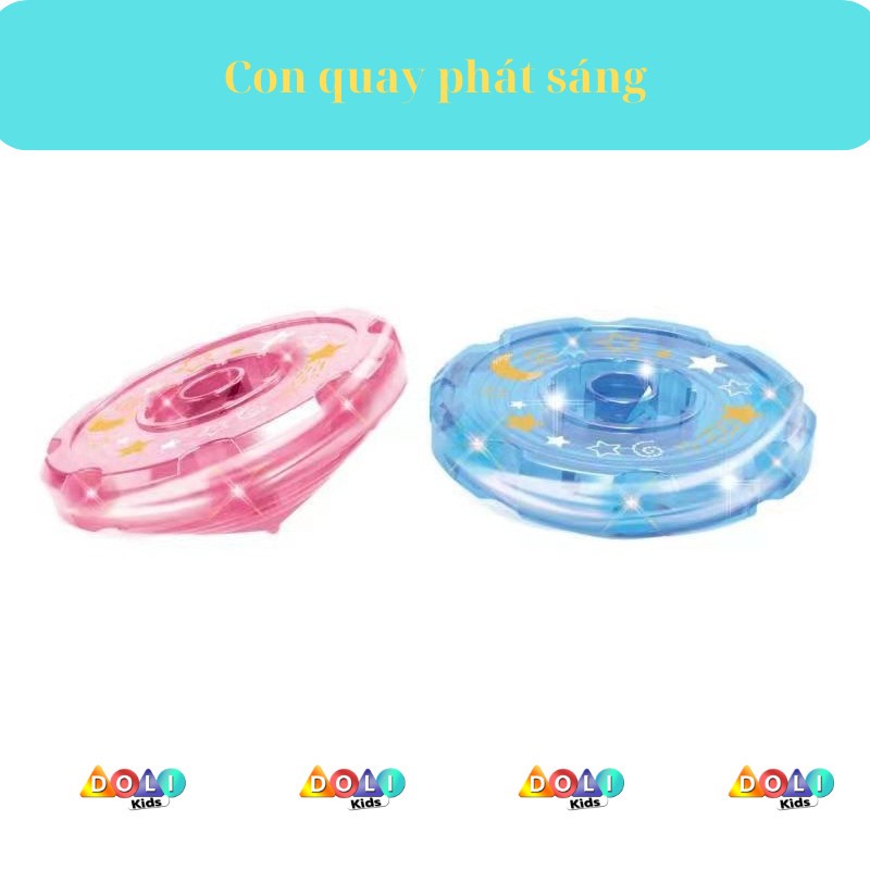 Đồ chơi súng bắn chong chóng, con quay phát sáng nhiều màu sắc cho bé
