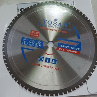 lưỡi cắt sắt hợp kim tua chậm Tosan 350mm,300mm