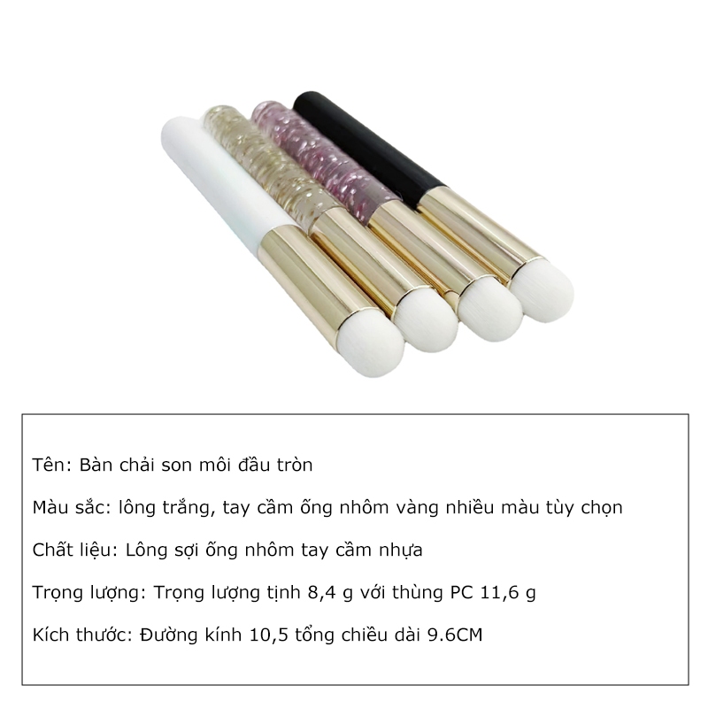 Cọ môi đầu tròn trang điểm chuyên nghiệp sử dụng cho Môi và Che Khuyết điểm -BeloveShop